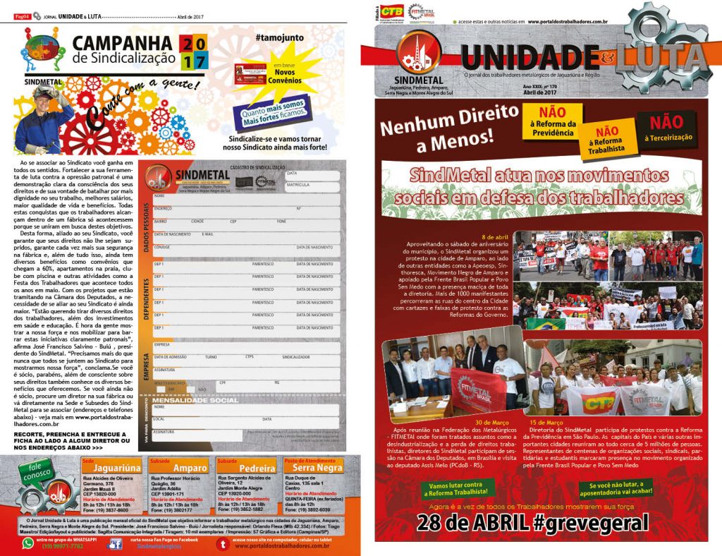 Jornal Unidade & Luta nº 170